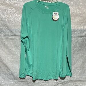 Roadbox Men’s NWT UPF50+ Long Sleeve Teal Tshirt Sz XL